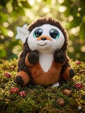 Lumo Stars Samara Hedgehog Plush Stuffed Animal Small Brown Soft Toy Collectible